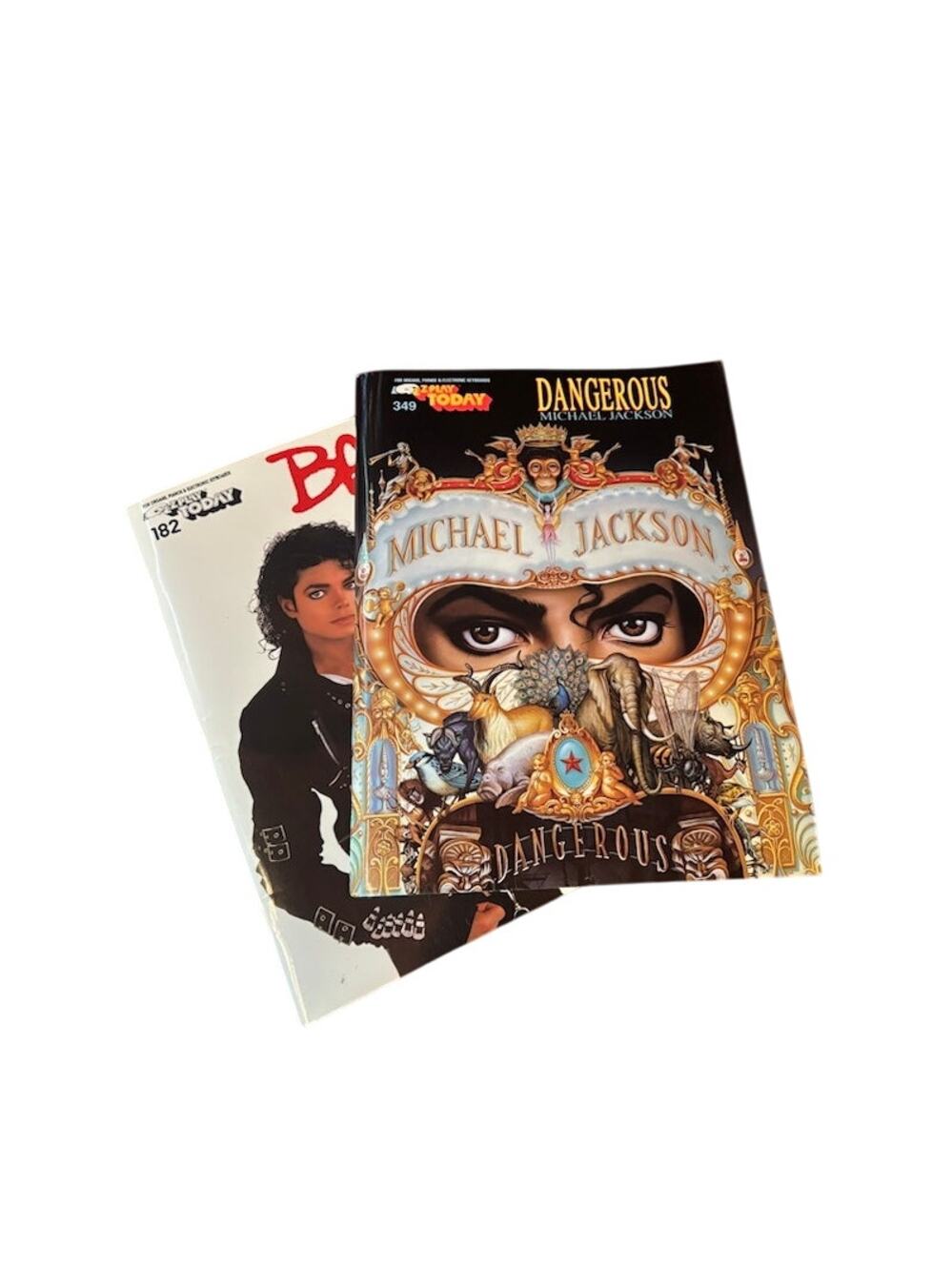 Vintage Michael Jackson songbooks Dangerous / Bad albums for Piano and Organ EZ